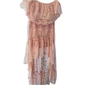 Two Piece Crop + Hi Low Skirt Set